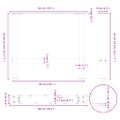 vidaXL Nohy konferenčného stolíka, čierne, 2 ks, 50 x (42-43) cm, oceľové