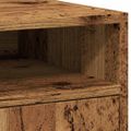 vidaXL Skrinka s kolieskami Old Wood 33x38x60 cm Engineered Wood