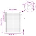 vidaXL Žalúzia Tmavohnedá s Vzorom 150 x 110 cm 25 mm PVC