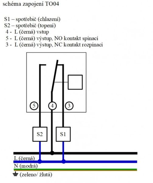 Digitálny termostat bezdrôtový TO04 (kúrenie a chladenie) Digitální termostat bezdrátový TO04 (topení a chlazení)