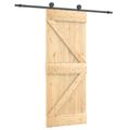 vidaXL Posuvné dvere Prírodná a čierna 70 x 210 cm