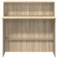 vidaXL Recepčný pult, dub sonoma, 100x50x103,5 cm, imitácia dreva