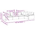 vidaXL Modulárna pohovka s vankúšmi, zamatová, svetlosivá