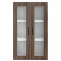 vidaXL Nástenný sklenený kabinet PORTO Hnedý dub 60 x 31 x 100 cm