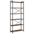 vidaXL Regál na knihy 80 x 30 x 189,5 cm Kompozitné drevo Staré drevo