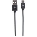 MANHATTAN Kábel, USB-A/USB-C, 0,5m, čierny