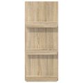 vidaXL Regál na časopisy Sonoma dub 43 x 11 x 102 cm Kompozitné drevo