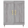 vidaXL Vysoká skrinka sivý dub sonoma 69,5x34x180 cm spracované drevo