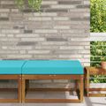 vidaXL Vankúš na vonkajšiu pohovku Polyester Tyrkysová 80 x 80 cm
