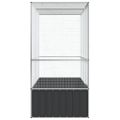vidaXL Voliéra strieborná 210,5x107x212 cm oceľ