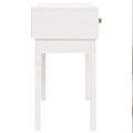 vidaXL Konzolový stolík biely 76,5x40x75 cm masívne borovicové drevo