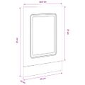 vidaXL Panel umývačky riadu Kalmar sivé sonoma 45x1,5x57 cm kompozitné drevo
