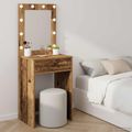 vidaXL Toaletný stolík Staré drevo 50 x 41 x 135 cm Kompozitné drevo