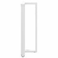 vidaXL Nohy barového stola v tvare T, 2 ks, biele, 60x35x(110-111) cm, oceľové