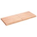 vidaXL Stolová doska svetlohnedá 120x50x(2-6)cm ošetrený masív hrany