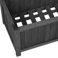 vidaXL Záhradný kvetináč s mriežkou čierny 70x30x135 cm jedľové drevo