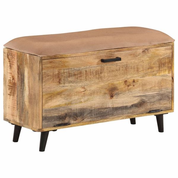vidaXL Lavica na topánky 80x30x45 cm, mangový masív