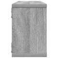 vidaXL Kockové police 4ks sivé sonoma 60x15x23 cm spracované drevo