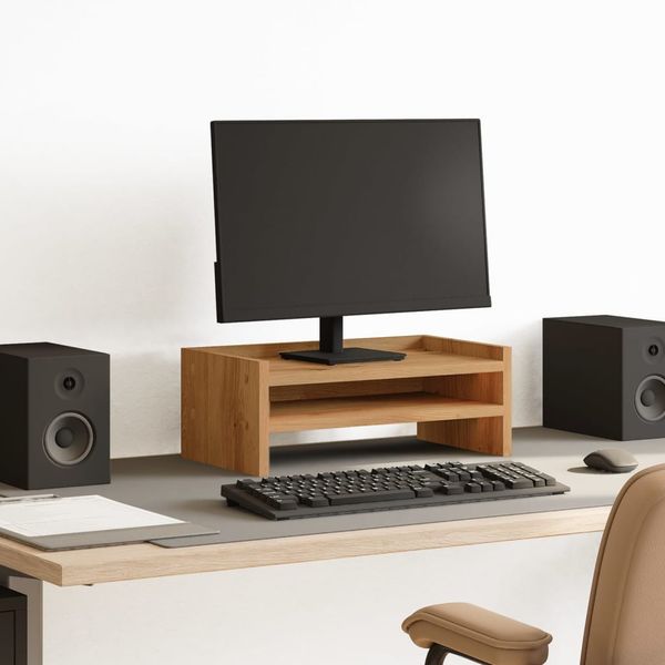 vidaXL Stojan na monitor dub artisian 42x24x16 cm kompozitné drevo