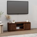 vidaXL TV skrinka s dvierkami hnedý dub 102x30x36 cm