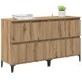 vidaXL Komody 2 ks Remeselný dub 60 x 35 x 70 cm Kompozitné drevo