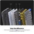 Endorfy mechanická klávesnica Thock V2 75% / bezdrôtová / ARGB / yellow sw. / USB / zmenšená / US layout Klávesnica, herná, bezdrôtová, mechanická, Endorfy Yellow, US layout, 75% veľkosť, ARGB, hliníková konštrukcia, Bluetooth, 2,4GHz