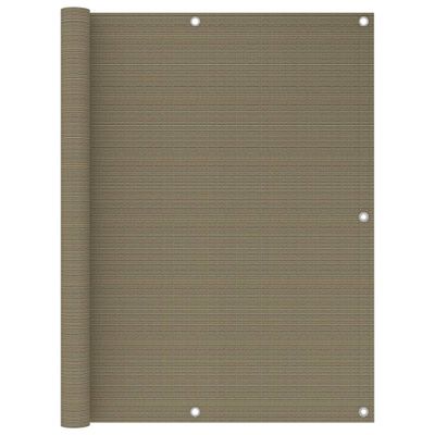 vidaXL Balkónová markíza sivohnedá 120x600 cm HDPE