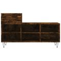 vidaXL Botník dymový dub 102x36x60 cm spracované drevo