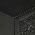 vidaXL Nočný stolík čierny 40x30x50 cm akáciový a mangovníkový masív