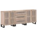 vidaXL Komody 3 ks 60x34x75 cm mangový masív
