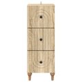 vidaXL Zásuvkový kabinet 33 x 34,5 x 90 cm Kompozitné drevo Dub sonoma