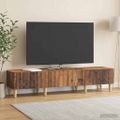 vidaXL TV skrinka Staré drevo 147 x 34,5 x 30 cm Kompozitné drevo