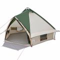 vidaXL Teepee stan pre 4 osoby 4 osoba Zelená a šedá