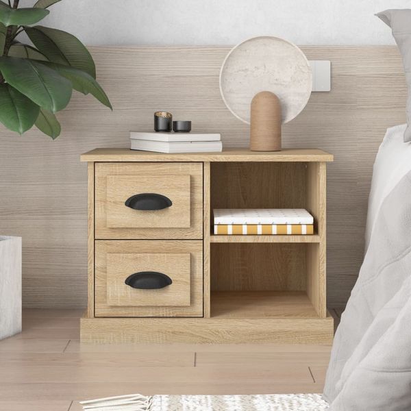 vidaXL Nočný stolík dub sonoma 60x35,5x45 cm