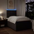 vidaXL Boxspring posteľ s matracom tmavohnedá 120x190 cm látka