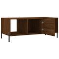 vidaXL Konferenčný stolík hnedý dub 102x50x40 cm kompozitné drevo