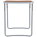 vidaXL Skladací kempingový stôl s kovovým rámom 80x60 cm