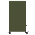 vidaXL Komoda olivovozelená 68x39x72 cm oceľ