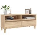 vidaXL TV skrinka dub sonoma 100x34,5x44,5 cm spracované drevo