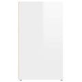 vidaXL Komoda vysoký lesk biela 80x30x54 cm spracované drevo