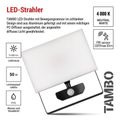 LED reflektor EMOS ZS2942 TAMBO so senzorom pohybu, 50 W, 5000 lm, čierny