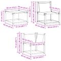vidaXL Záhradná súprava gaučov 7 ks Prírodná a béžová