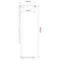 vidaXL Vonkajšia zatemňovacia roleta 65 (Š) x 230 (V) cm čierna HDPE
