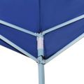 vidaXL Skladací altánok s 2 stenami 5x5 m, modrý