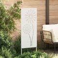 vidaXL Záhradná clona na súkromie Rezací Biela 50 x 140 cm