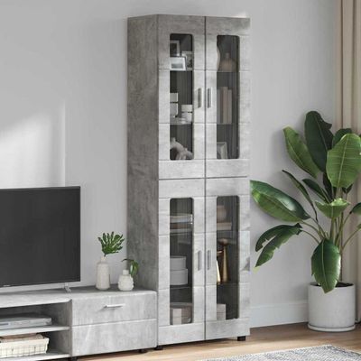 vidaXL Highboard FLORIN 60 x 35 x 182 cm Betónová šedá