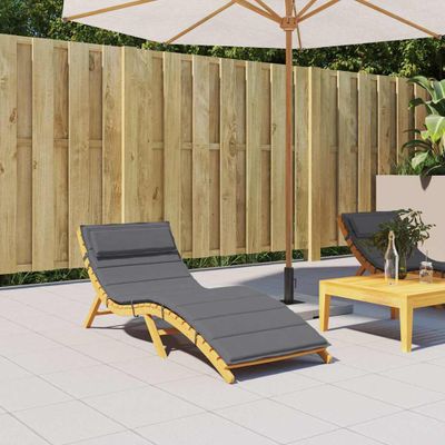 vidaXL Podložka na ležadlo antracitová 180x60x4 cm oxfordská látka