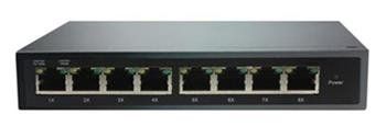 ADEX ADS108GRP-1PO reverzný poe managed switch, 8x Gbit port (1x poe out), kovové