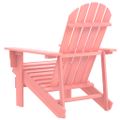 vidaXL Záhradná stolička Adirondack jedľový masív ružová