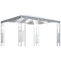 vidaXL Altánok s LED reťazou 400x300 cm, krémový